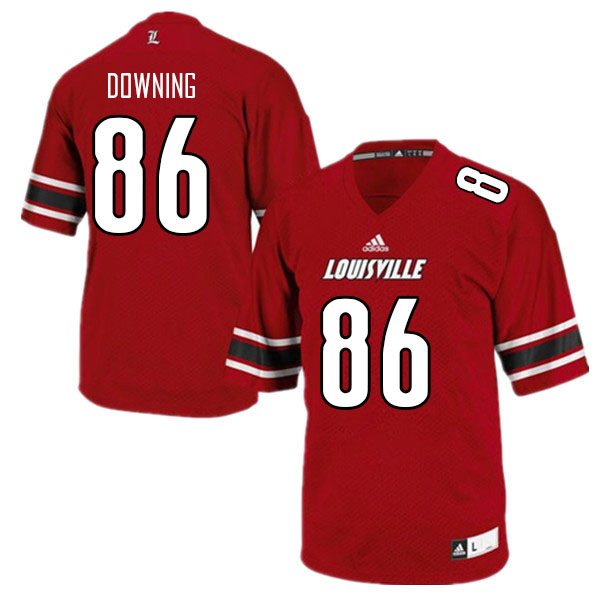 Men #86 Elijah Downing Louisville Cardinals College Football Jerseys Sale-Red